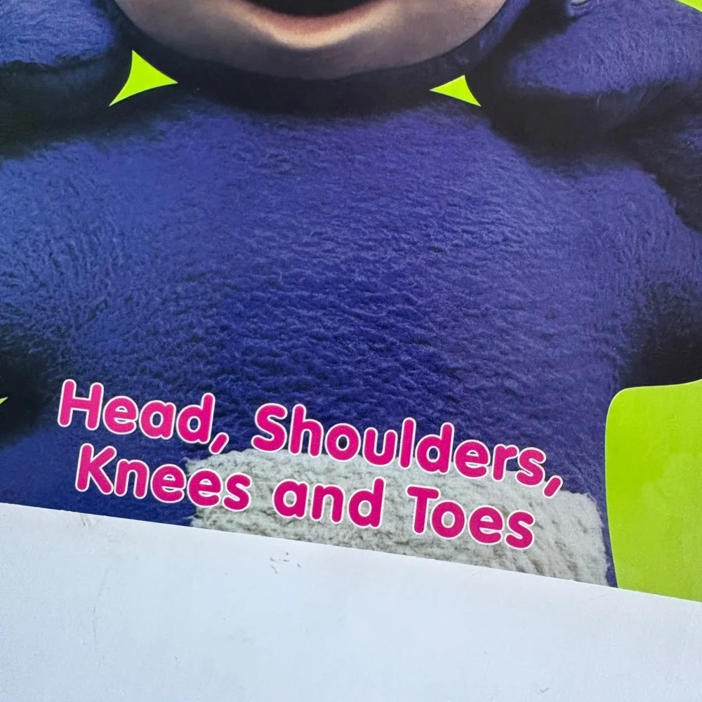 Vintage 2001 Teletubbies Coloring Activity Book Head Shoulders‎ Knees & Toes NEW